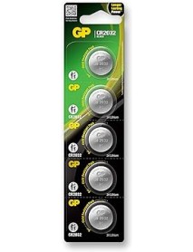 Gp Batteries Cr2032, 5'Li Kart, Lityum Düğme Pil, 3 Volt