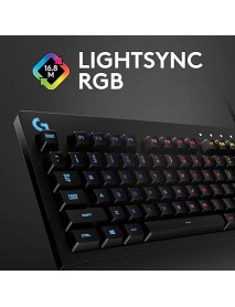 Logitech G G213 RGB Kablolu Oyuncu Klavyesi, LIGHTSYNC Teknolojisi, Sıvı Dökülmesine Dayanıklı, Özel Medya Denetimleri, Türkçe Q Klavye, Siyah
